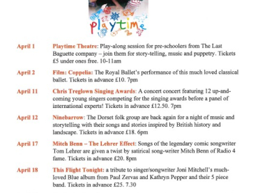 Tetbury Goods Shed - April Highlights